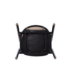 Manhattan Comfort Versailles 23.62" Industry Chic Arm Chair - Black and Natural Cane - 2 Pack-10
