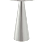 Modway Maren Round Side Table - Nickel-Non-Marking Pad For Floor Protection