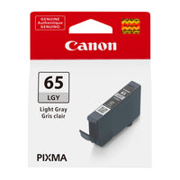 Canon CLI-65 Genuine Ink Cartridge - Standard Yield - Light Grey-For use with Canon PIXMA PRO-200 and PRO-200S Professional Photographic Inkjet Printer