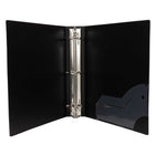 Filemode Extra Thick Poly Binder, Black, 1" Ring, 6 Pack-1" ring