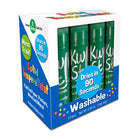 Kwik Stix Solid Tempera Paint Sticks - Green - 12/Pack - 2 Pack-Great for projects needing certain colours replaced quicker than others
