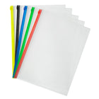Winnable - enveloppes en polyéthylène format lettre avec fermeture éclair couleur - Assortiment - Paquet de 5-Le dossier offre une capacité de 80 feuilles pour les documents longs