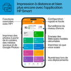 HP - Imprimante tout-en-un OfficeJet 8015e avec 6 mois d'encre instantanée en prime avec HP+-APPLICATION HP SMART - Imprimez, numérisez et copiez à partir de votre téléphone, où que vous soyez. Profitez de fonctions avancées supplémentaires avec HP+.