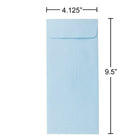 JAM Paper #10 Policy Envelopes, 4 1/8 x 9.5, Baby Blue, 100 Pack (3961300g)-Opening: Open end