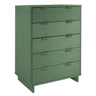 Manhattan Comfort Granville 37.8" Modern Tall Dresser - Sage Green-Home Assembly Required. All Hardware Included