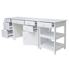 Winsome Wood Delta 3-Piece Home Office Set - White-Constructed of Composite wood in White finish