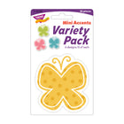 TREND enterprises Garden Butterflies Mini Accents Variety Pack - 3"  - 36 Pack-Place on calendars to mark special days and events; add a special touch to party favors and treats