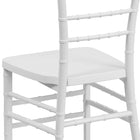 Flash Furniture HERCULES PREMIUM Series Resin Stacking Chiavari Chairs - White - 2 Pack-Made of highest form of resin available, K-Resin