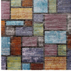 Modway Success Nyssa Abstract Geometric Mosaic Area Rug - 8 ft W x 10 ft L - Multicolored-Stain Resistant / Easy to Clean