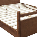 Modway Leni Full Size Wood Platform Bed Frame - Walnut Heathered Ivory-9