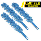 Gritt Commercial - Brosse flexible de 22 po avec manche en microfibre et chenille - Lot de 3-Les fibres en microfibre de qualité supérieure capturent davantage de poussière grâce à leur plus grande surface