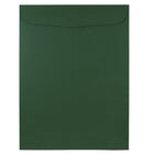 JAM Paper 9" x 12" Open End Catalog Envelopes, Dark Green, 100 Pack (31287529f)-9" x 12"
