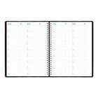 Blueline 2026 Essential Weekly Planner - 11" x 9-1/16" - Black - Bilingual-Telephone and address section