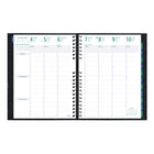 Blueline 2027 Timanager CoilPro 13-Month 7-Day Weekly/Monthly Planner - 11" x 8-1/2" - Black-Extra bonus pages include: dedicated notes and contacts section