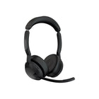 Jabra Evolve2 55 Link380A UC Stereo Headset-Materials used: Leatherette, PC & PC/ABS plastic, stainless steel