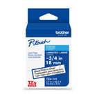 Brother Genuine TZe141 Laminated Tape for P-touch Label Makers - 18 mm wide x 8 m long - Black on Clear-Black on clear laminated TZe P-touch 18 mm label tape