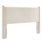 Modway Rael Performance Velvet Full Headboard - Alabaster-Padded Headboard