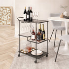 Zuo Constanza Bar Cart - Black-Assembly required