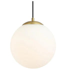 Plata Import Bubble Pendant-Light made of iron and white glass.