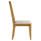 Modway - Arlo Faux rotin et bois Fauteuils d’accompagnement à manger Ensemble de 2 - Tissage naturel naturel en bruyère beige clair-Assemblée requise