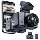 Vantrue E2 2.7K Dual Front and Rear Dash Cam with 64 GB SD Card-160° front camera and 160° rear camera provide wide field of view and reduce blind spots covering up to four lanes of traffic