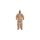 Dupont Personal Protection Coverall Tychem CPF3 Elastic Wrist, Small (C3128T-S)-Colour: Tan/Tan/Brown