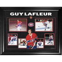 Guy Lafleur Multi Photo Collage - Framed Print - 36" x 28"-Premium print framed