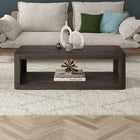 Hudson&Canal - Table basse rectangulaire Kellan (119 cm) - Brun aulne-Nettoyer avec un chiffon doux et sec, sans produits chimiques agressifs ni produits de nettoyage abrasifs