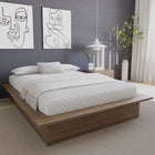 Nexera Malibu Bed Frame - Full Size - Brown Oak-8