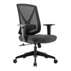 TygerClaw - Chaise de Bureau Dossier Mi-Haut en Maille Respirante avec Support Lombaire-Le dossier en maille profilée épouse la courbe naturelle de votre colonne vertébrale et favorise la circulation de l'air pour vous garder au frais