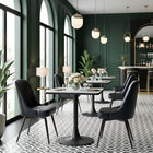 Zuo Keppel Swivel Dining Chair - Black - Set of 2-Chair Weight Capacity: Supports up to 285 lb