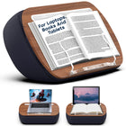 ShoppingAll Lap Desk Beanbag Book Holder Cushion Pillow Stand - Grey-Adaptive Beanbag Comfort: Filled with soft Polystyrene, the soft yet supportive beanbag base molds to any surface, ensuring a comfortable and pressure-free experience on your lap, bed, or sofa.