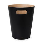 Umbra Woodrow Waste Can - Black-Dimensions: 9 dia. X 11"