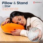 ShoppingAll Lap Desk Beanbag Book Holder Cushion Pillow Stand - Orange-Multi-Purpose Functionality: With ample surface space, this stand is perfect for reading, writing, studying, or working, making it a versatile companion for home, office, or travel.