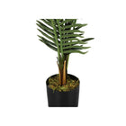 Monarch Specialties - Plante Artificielle - 47 po H - Palmier - Mis En Pot - Touche Réelle - Feuilles Vertes - Pot Noir-Pas d'assemblage requis: dimensions du produit: 29,5 po L x 31,5 po L x 47,25 po H