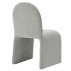 Modway - Junia Boucle Tapis Fauteuil à manger sans accoudoir en arc - Gris colombe-8