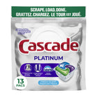 Cascade Action Packs Dishwasher Detergent - Platinum Fresh Scent - 13 count-Cascade Platinum ActionPacs dishwasher detergent cleans burnt-on messes in just one wash, with no pre-wash needed