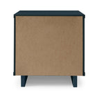 Manhattan Comfort - Table de nuit moderne Granville 18,11" à 2 tiroirs - Bleu Minuit-15,16" L x 18,11" l x 19,49" H