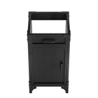 Modway Steamforge 18" Bathroom Vanity Cabinet - Black/Walnut-Metal, Wood Veneer, and MDF Construction