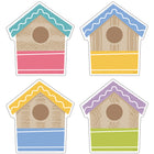 TREND enterprises Garden Birdhouses Classic Accents Variety Pack - 5.5" - 36 Pack-Plenty of room on front for student names, jobs, data, or news. Space on back for messages and more
