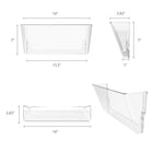 Storex Standard Wall Files Legal - Clear - 2 Pack-11