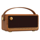 Edifier MP330 BT Wireless Hi-Res Audio Portable Retro Wood Speaker wiith 20W RMS Stereo Sound - Brown-Easy to carry: Take the MP330 with its convenient handle, whether moving between rooms or on your camping adventure