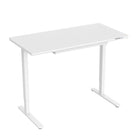 Uplite - Bureau réglable en hauteur électrique avec dessus en verre - Blanc-Passez sans effort de la position assise à la position debout en appuyant simplement sur un bouton doté de 3 panneaux de mémoire prédéfinis