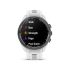 Garmin Approach S70 - Black Ceramic Bezel with White Silicone Band-Enhanced PlaysLike Distance feature accounts for uphill shots, downhill shots and trajectory as well as wind, temperature and air pressure with a built-in barometer - for more accurate plays like distances