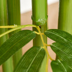 HOMCOM - Arbre de bambou artificiel 4,6 pi en pot pour décoration intérieure - vert-Couleur : Vert 