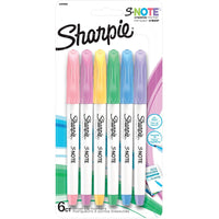 Sharpie S-Note Art Markers Chisel Pastel Marker - Green - 6 Pack-No-bleed ink keeps your work looking clean