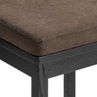 Modway Jax Oak Wood Dining Chair With Wavy Razor Back and Cushion - Black Cocoa-8