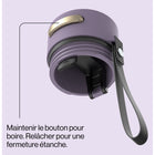 Contigo - Bouteille d’eau isolée en acier inoxydable AutoSeal avec courroie de transport, 473 ml (16 oz)-Capacité : 473 ML (16 OZ) Idéal pour rester rafraîchi pendant vos déplacements