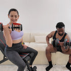 MotionGrey - Haltères ajustables 5 à 52,5 lb - Système 3-en-1 (haltère, barre et kettlebell) avec 15 niveaux de poids réglables et poignée haute résistance-10