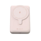 Adam Elements GRAVITY CS10 Magnetic Charging Power Bank - 10,000 mAh - Pink-MagSafe Compatibility: Supports MagSafe charging cases with precise alignment. Firm and non-slip, it charges as soon as it's attached without blocking the camera lens. Achieve true wireless convenience while charging